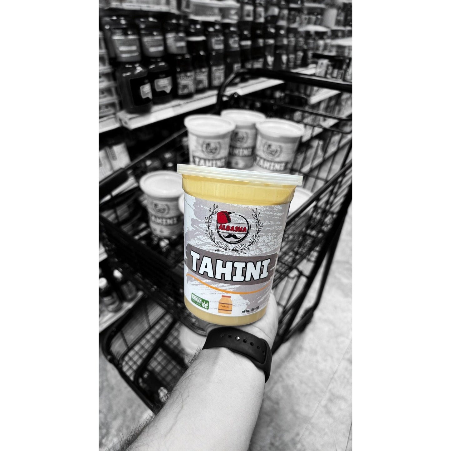 Premium Tahini - Creamy Sesame Seed Paste Rich in Plant-Based Protein and Healthy Fats