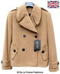Harris Tweed Pea Coat - Wool Cashmere Blend | Femstylo