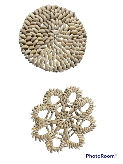 Tan Cowry Shell Trivet Placemat