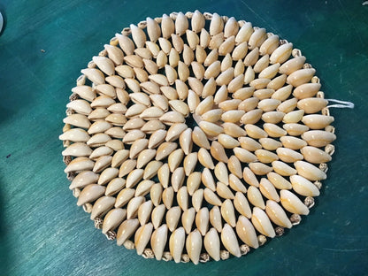 Tan Cowry Shell Trivet Placemat