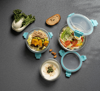 High Top Lid Round Containers