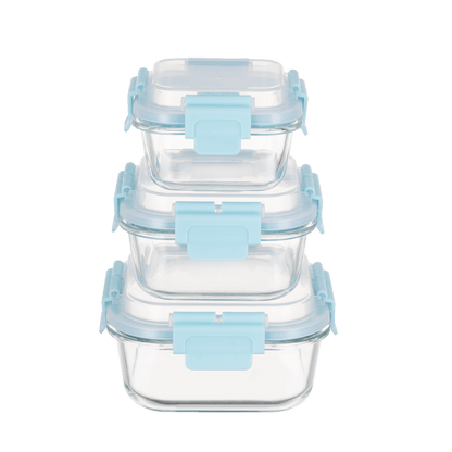 High Top Lid Square Containers