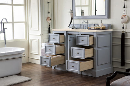 De Soto 48" Single Vanity Cabinet, Bright White