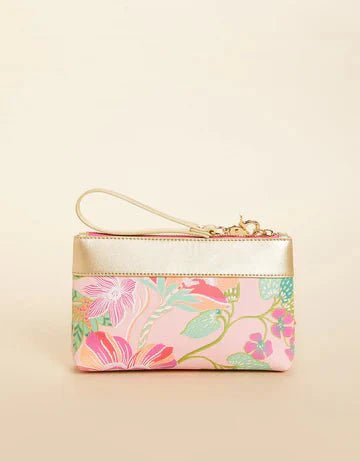 Tassel Wristlet Flamingo Pineapple