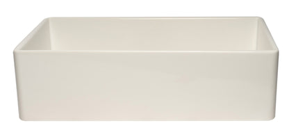 ALFI brand AB536 AB536-W White 36" Smooth Apron Single Bowl Fireclay Farm Sink