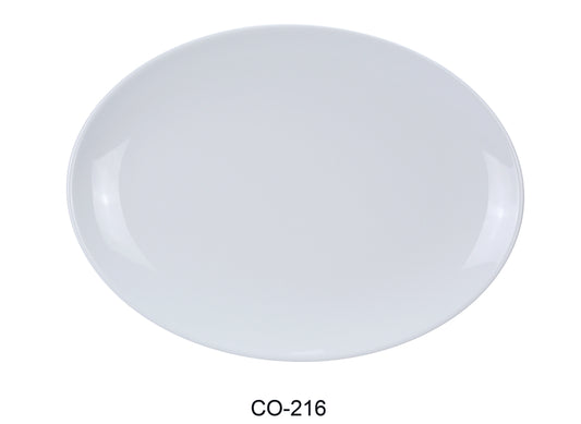 Yanco CO-216 Coupe Pattern Oval Platter | Kitchen + Metal