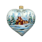 Country Heart Ornament - White Base