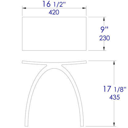 ALFI brand  ABST77 Arched White Matte Solid Surface Resin Bathroom / Shower Stool