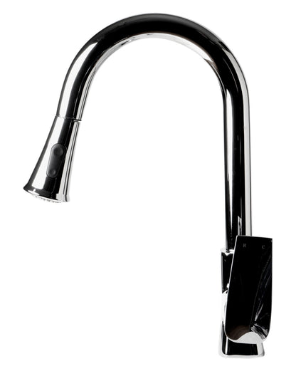 ALFI brand ABKF3889 Square Gooseneck Pull Down Kitchen Faucet