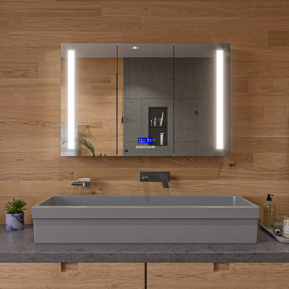 ALFI brand  AB48TRGM 48" Grey Matte Above Mount Fireclay Bathroom Trough Sink