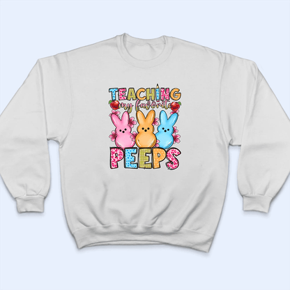 Teaching My Favorite Easter - Personalized Custom T Shirt - Birthday, Loving, Funny Gift for Teacher, Kindergarten, Preschool, Pre K, Paraprofessional