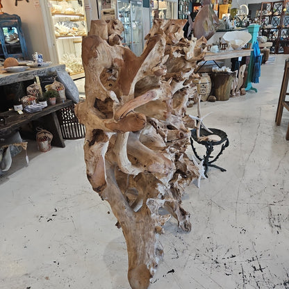 Massive Teak Driftwood Standing Artwork