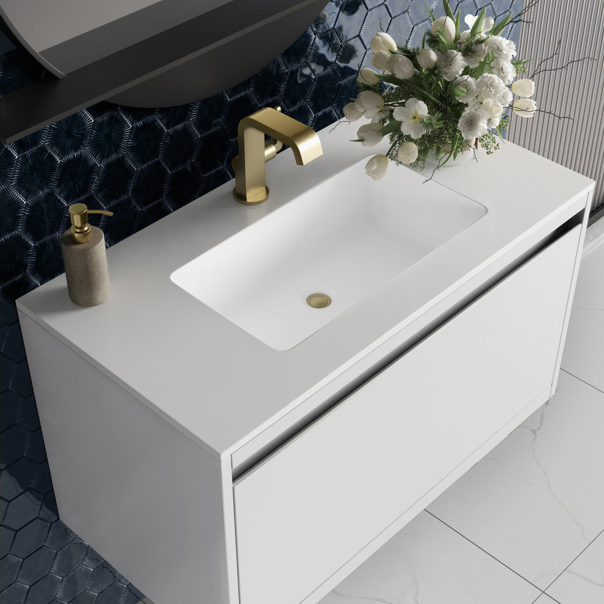 Mantova 35.4" Single Vanity Cabinet