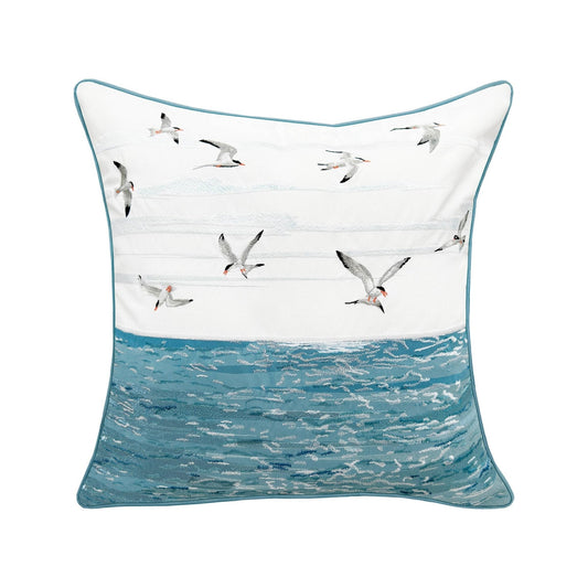 Terns & Reflections Indoor/Outdoor Throw Pillow