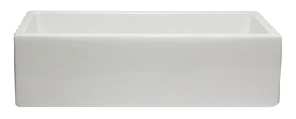 ALFI brand AB3618HS Reversible Smooth / Fluted Single Bowl Fireclay Farm Sink