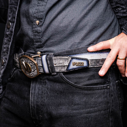 Texas Belt Stone Gray