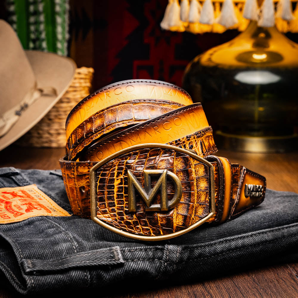 Texas Belt Mustard / Brown