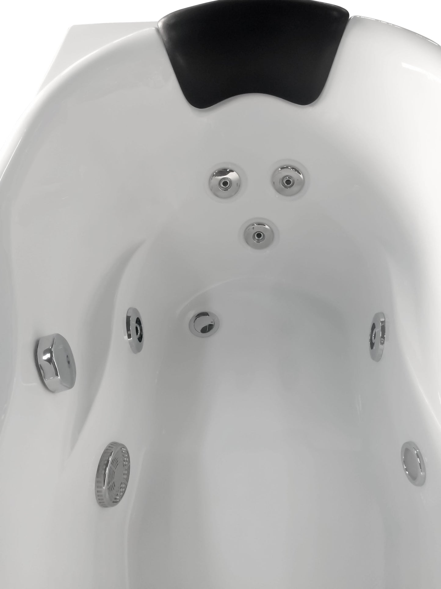 EAGO AM175-L  5" White Acrylic Whirlpool Bathtub - Drain on Right