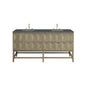 Emmeline 72" Double Vanity Cabinet, Pebble Oak