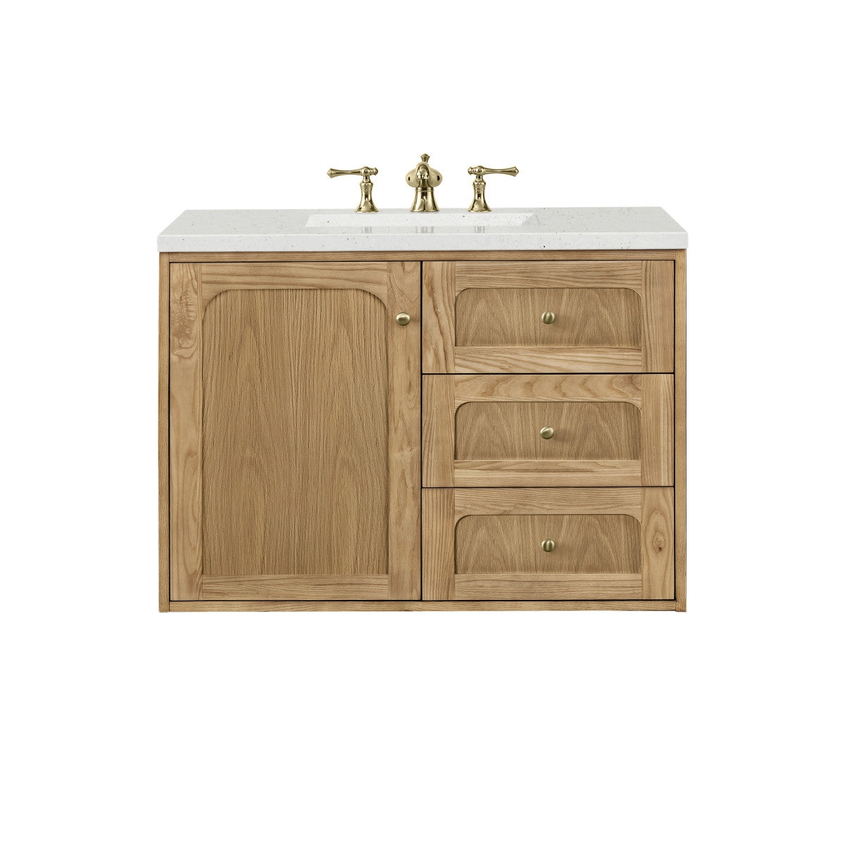 Laurent 36" Single Vanity Cabinet, Light Natural Oak
