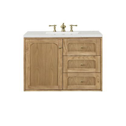 Laurent 36" Single Vanity Cabinet, Light Natural Oak