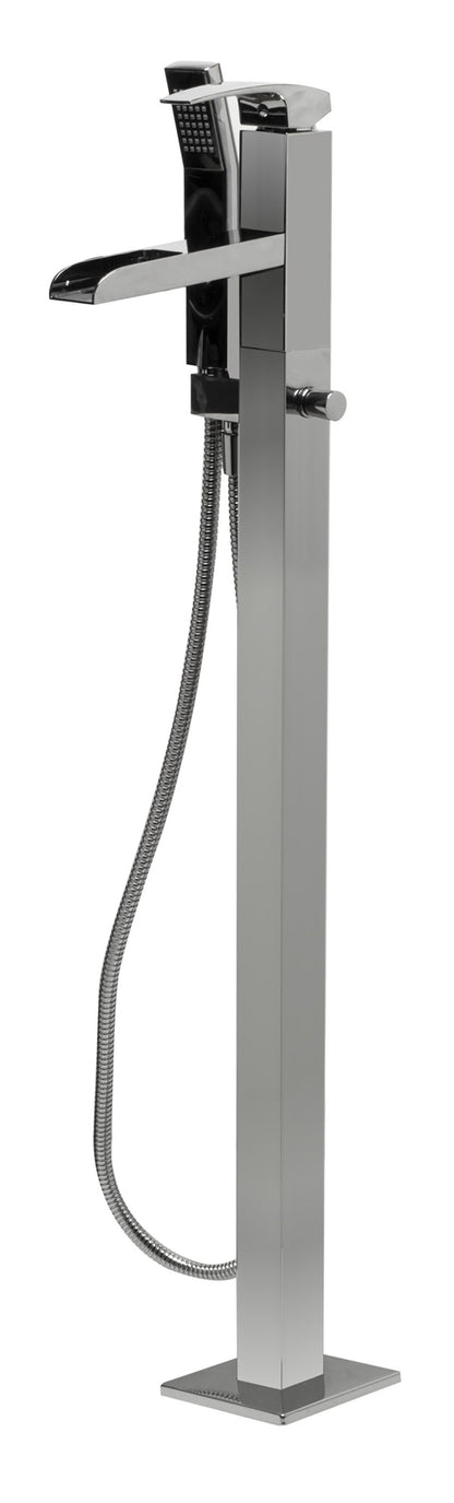 ALFI brand AB2843 Single Hole Floor Mounted Waterfall Tub Filler