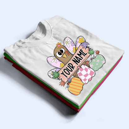 Thanksgiving Fall Turkey - Personalized Custom T Shirt - Birthday, Loving, Funny Gift for Teacher, Kindergarten, Preschool, Pre K, Paraprofessional