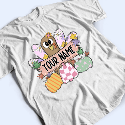 Thanksgiving Fall Turkey - Personalized Custom T Shirt - Birthday, Loving, Funny Gift for Teacher, Kindergarten, Preschool, Pre K, Paraprofessional