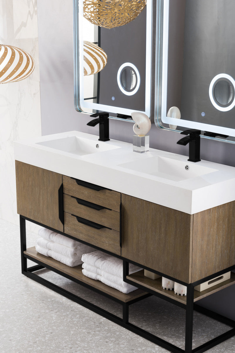 Columbia 59" Double Vanity Cabinet