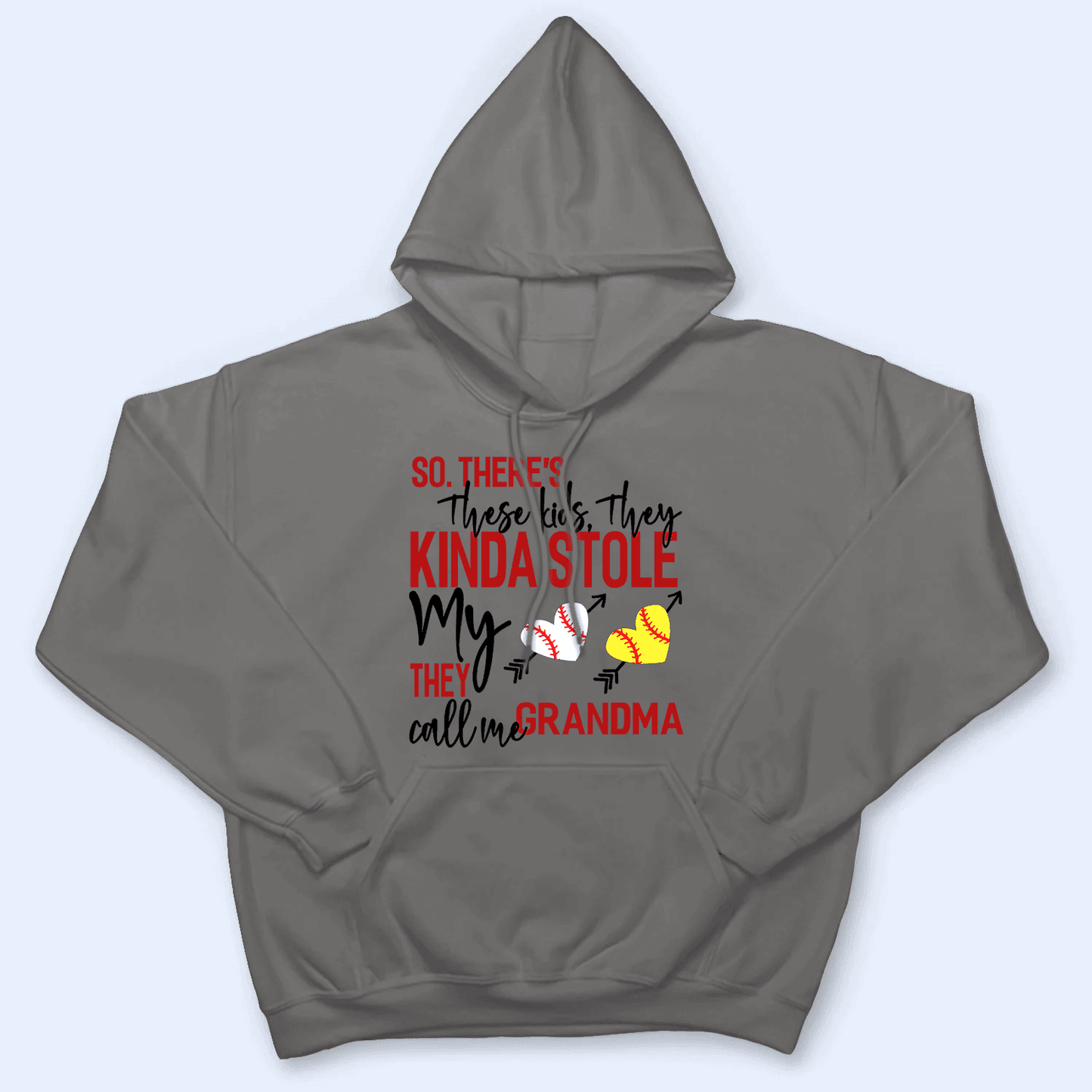 These Kids Kinda Stole My Heart - Personalized Custom T Shirt - Gift for Grandma/Nana/Mimi, Mom, Wife, Grandparent