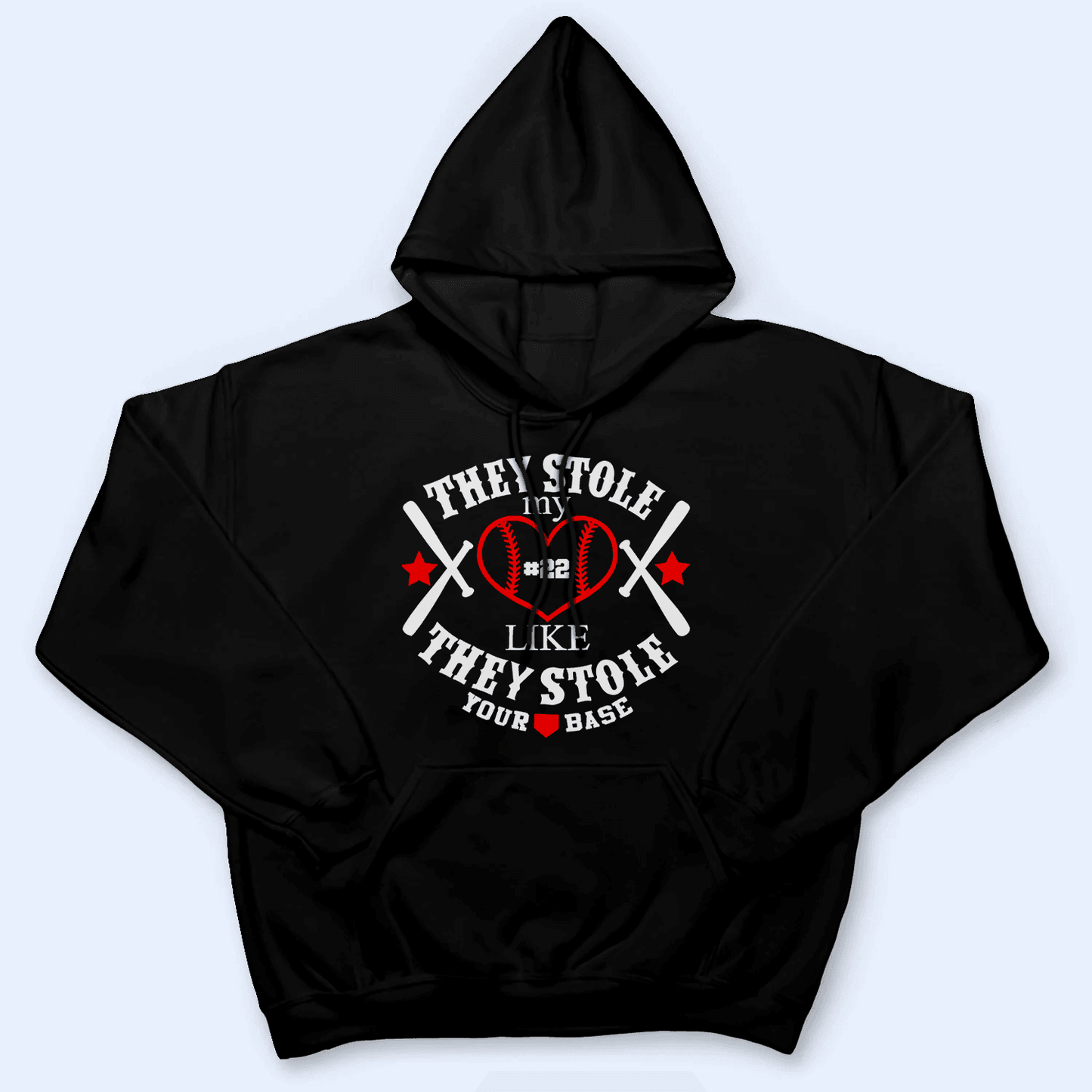They Stole My Heart Like They Stole Your Base - Baseball/ Softball Cheers Personalized Custom T Shirt - Birthday, Loving, Funny Gift for Grandma/Nana/Mimi, Mom, Wife, Grandparent