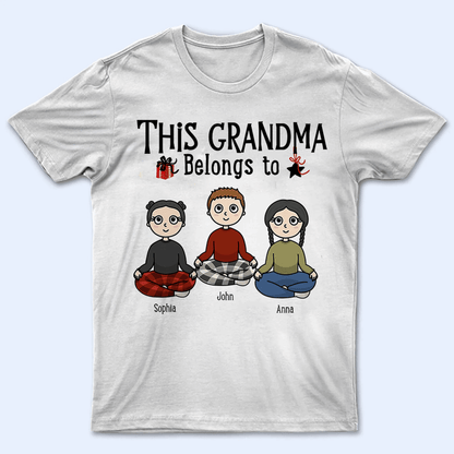 This grandparent belongs to - Personalized Custom T Shirt - Birthday, Loving, Funny Gift for Grandparent - Grandma & Grandpa
