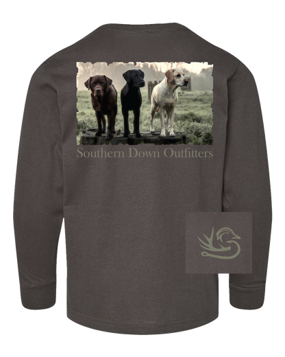 Three Dogs Youth LS Tee