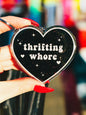 Thirfting Whore Heart Keychain