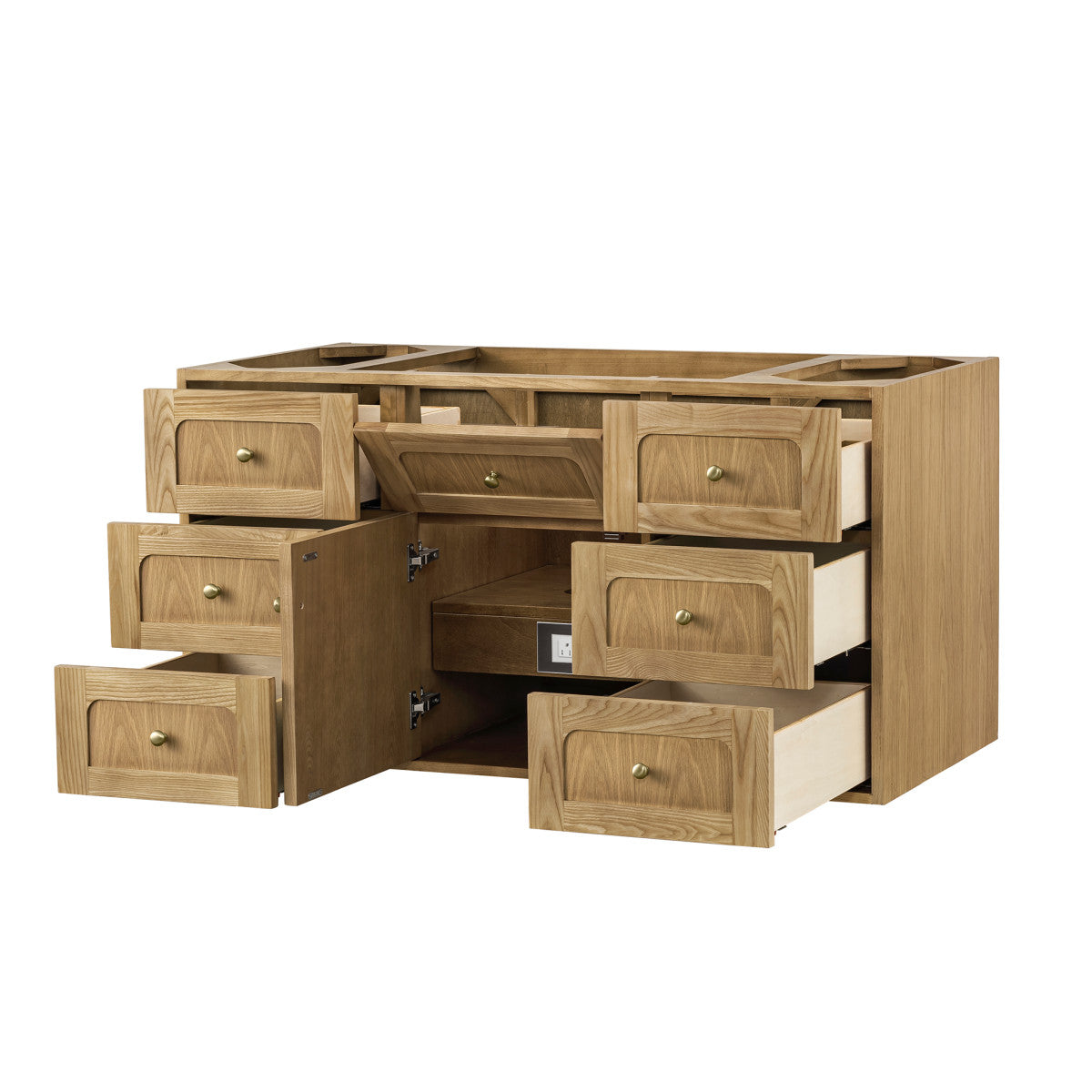 Laurent 48" Single Vanity Cabinet, Light Natural Oak