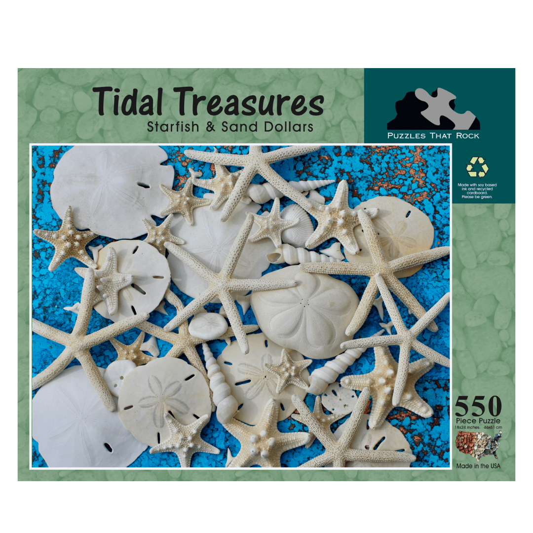 Tidal Treasure, Starfish & Sand Dollars, 550 Piece Puzzle