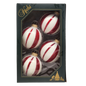 Krebs Value Glass Ball 4 pack - Peppermint Stripe