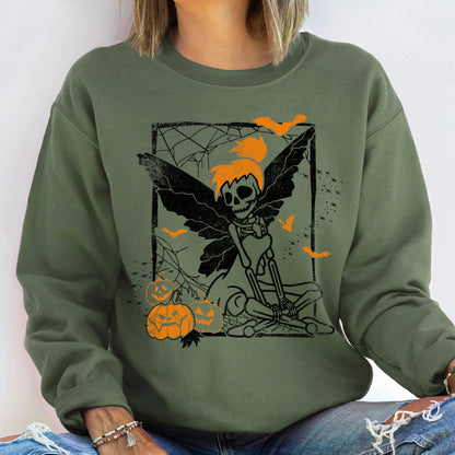 Tinkerbell Skeleton Halloween Sweatshirt
