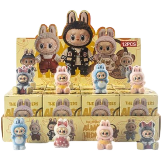 Flocking Labubu Ornaments Blind Box