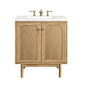 Laurent 30" Single Vanity Cabinet, Light Natural Oak