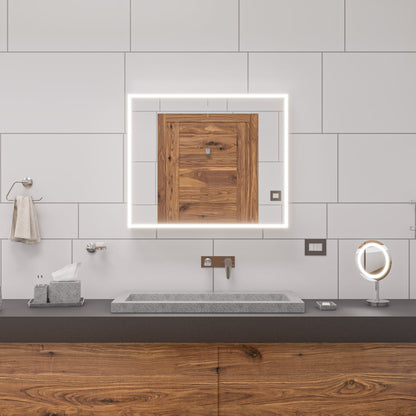 ALFI brand  ABCO40TR 40" Solid Concrete Gray Matte Trough Sink for the Bathroom