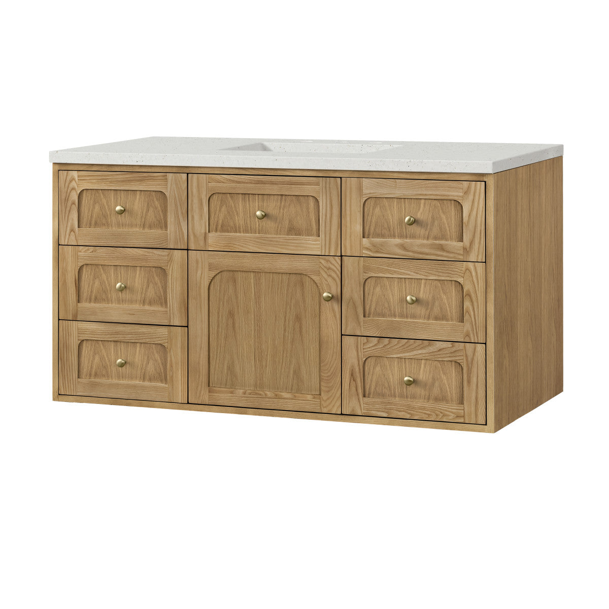 Laurent 48" Single Vanity Cabinet, Light Natural Oak