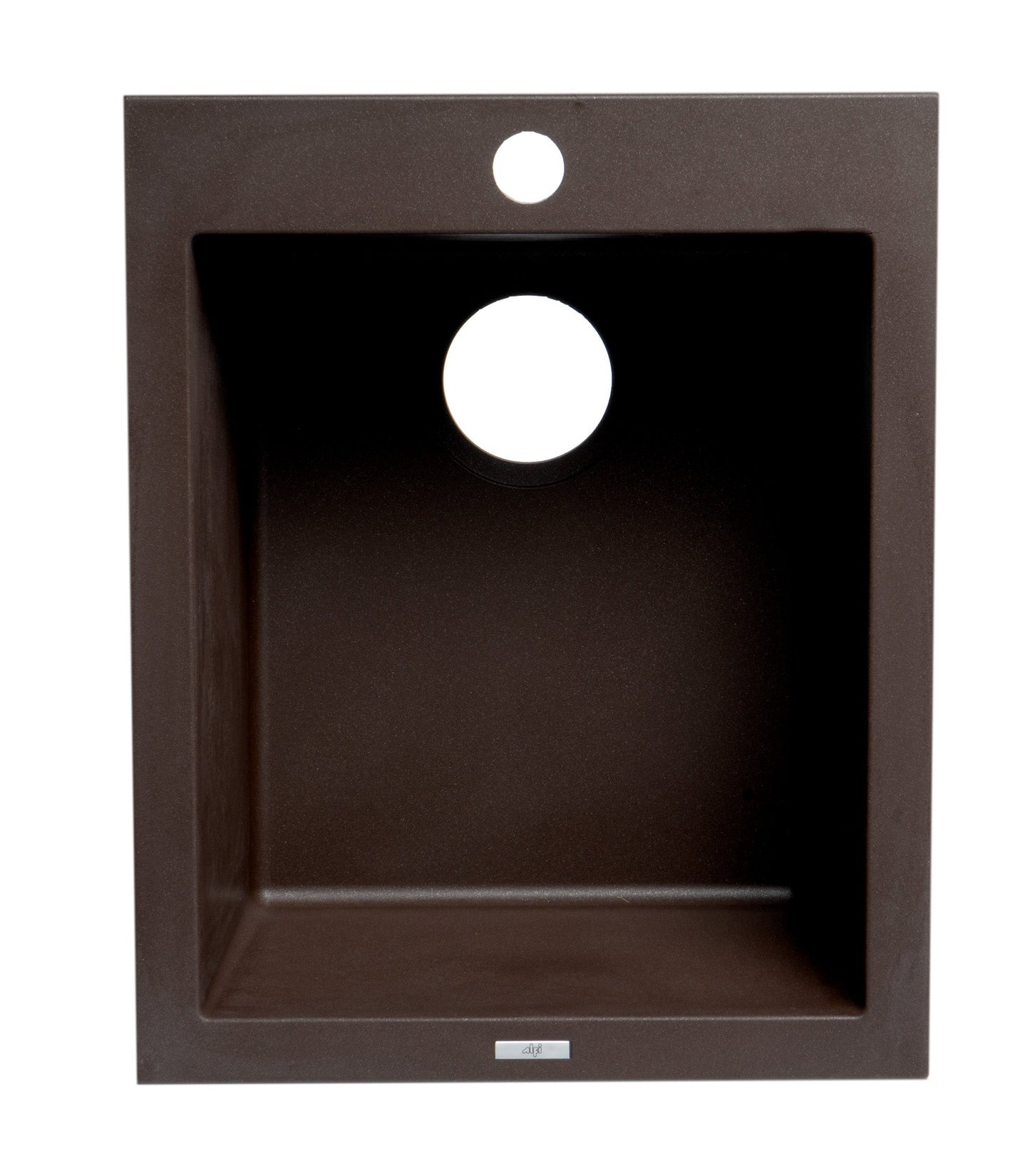 ALFI brand AB1720DI 17" Drop-In Rectangular Granite Composite Kitchen Prep Sink