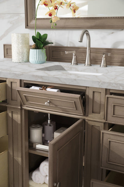 Bristol 60" Single Vanity Cabinet, Bright White