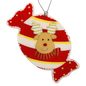 Reindeer Candy Delight Wooden Ornament