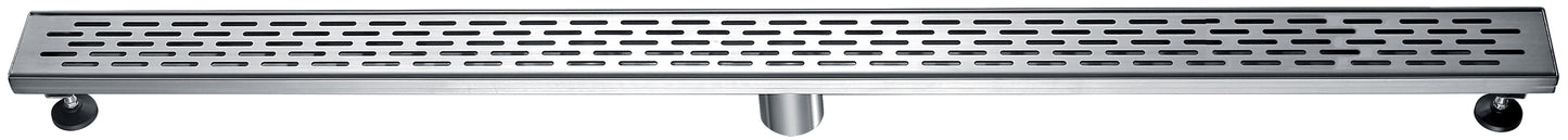 ALFI brand ABLD47C Linear Shower Drain with Groove Holes