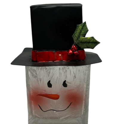 Snowman Tealight Candle Holder