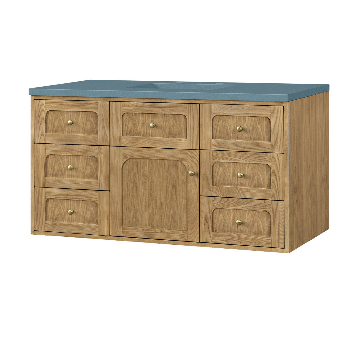 Laurent 48" Single Vanity Cabinet, Light Natural Oak