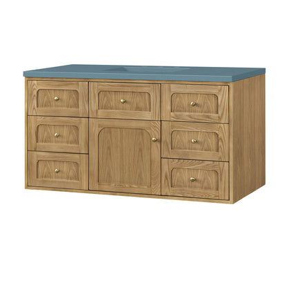 Laurent 48" Single Vanity Cabinet, Light Natural Oak