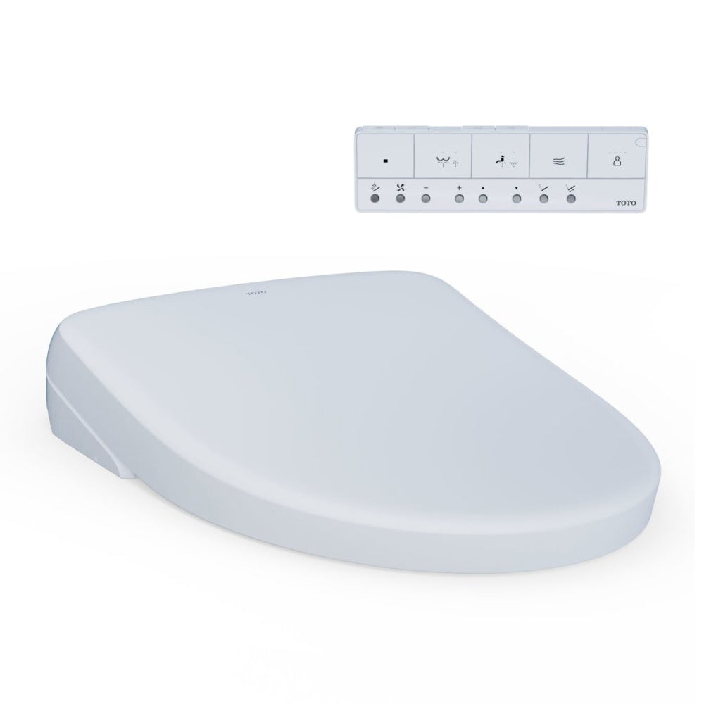 [SW4736AT40#01] TOTO S7A Washlet Elongated Bidet Toilet Seat With EWater And Auto Open/Close Contemporary Lid (SAK54823)